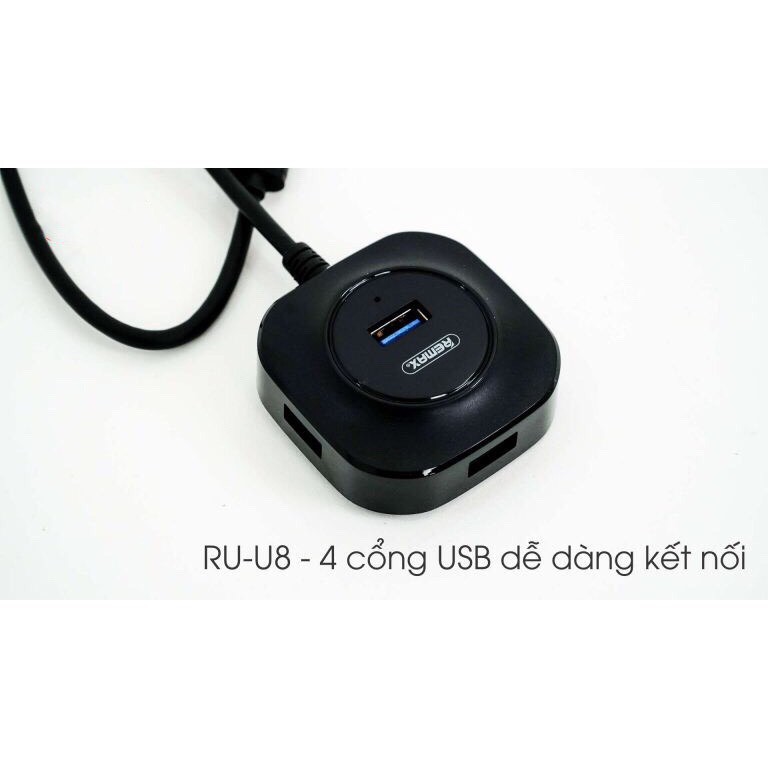 BỘ CHIA CỔNG USB 3.0 -Remax RU-U8 -Hàng phân phối chính hãng -BH12 Tháng
