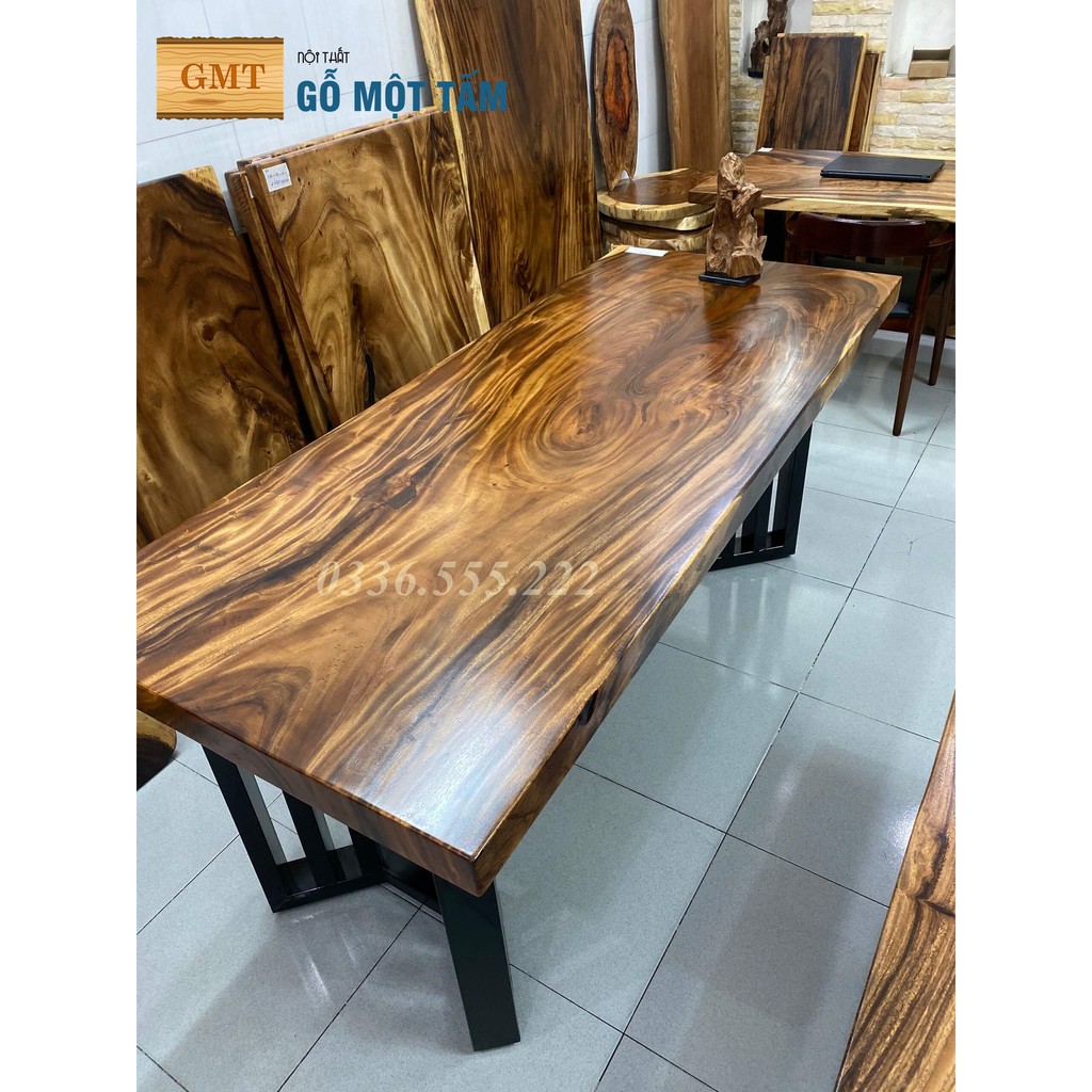 Mặt bàn gỗ me tây dùng cho bàn làm việc hoặc bàn ăn