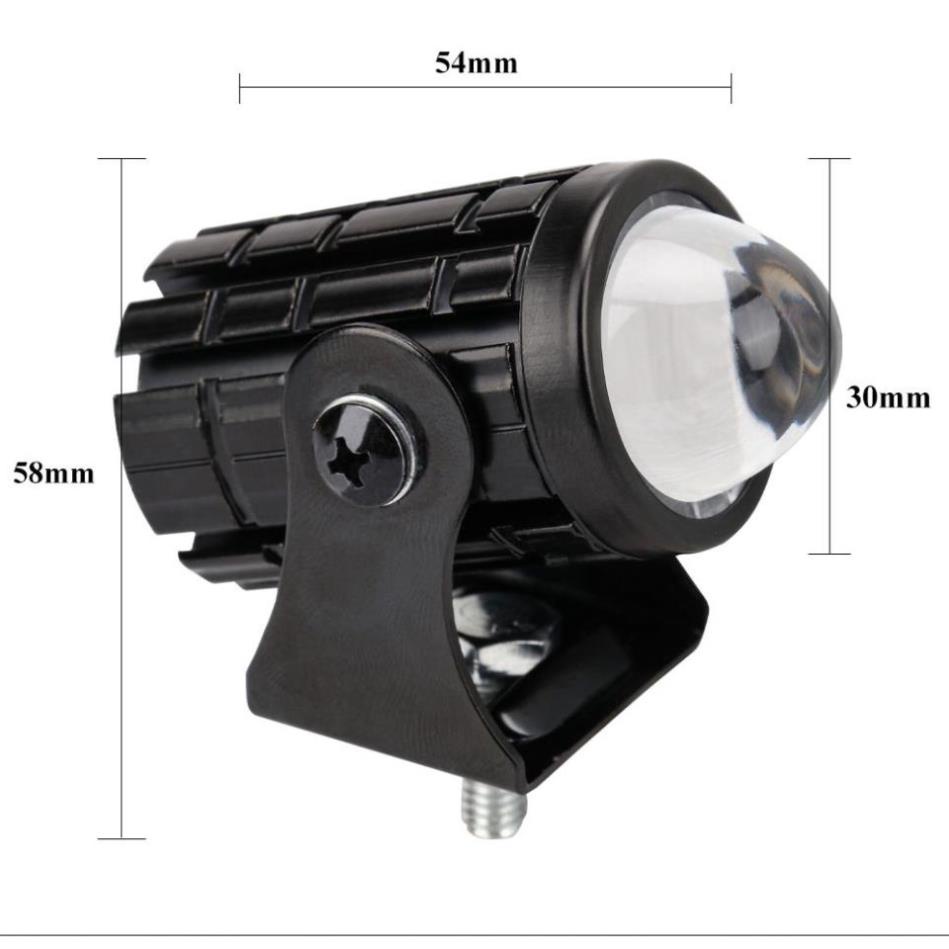Đèn LED Bi cầu 2 màu 12w siêu sáng chất lượng cao cho mô tô