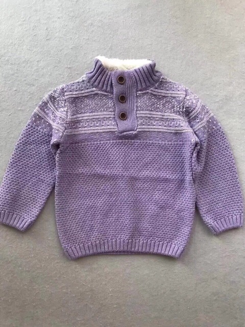 Áo len cổ lông cừu Zara