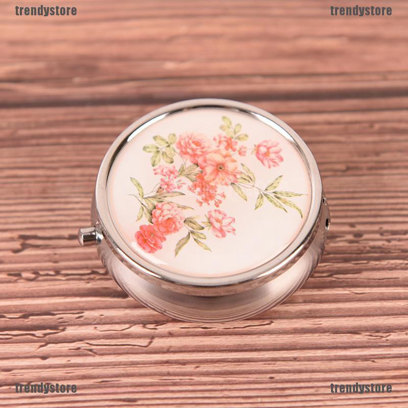 Hộp đựng thuốc bằng kim loại dùng cho trang điểm , màu sắc ngẫu nhiên