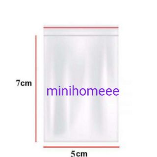 1 cái túi zip zipper chỉ đỏ
