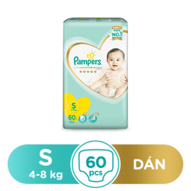 Tã dán cao cấp pampers nội địa nhật bản các Size Nb66,S60,M48,L40