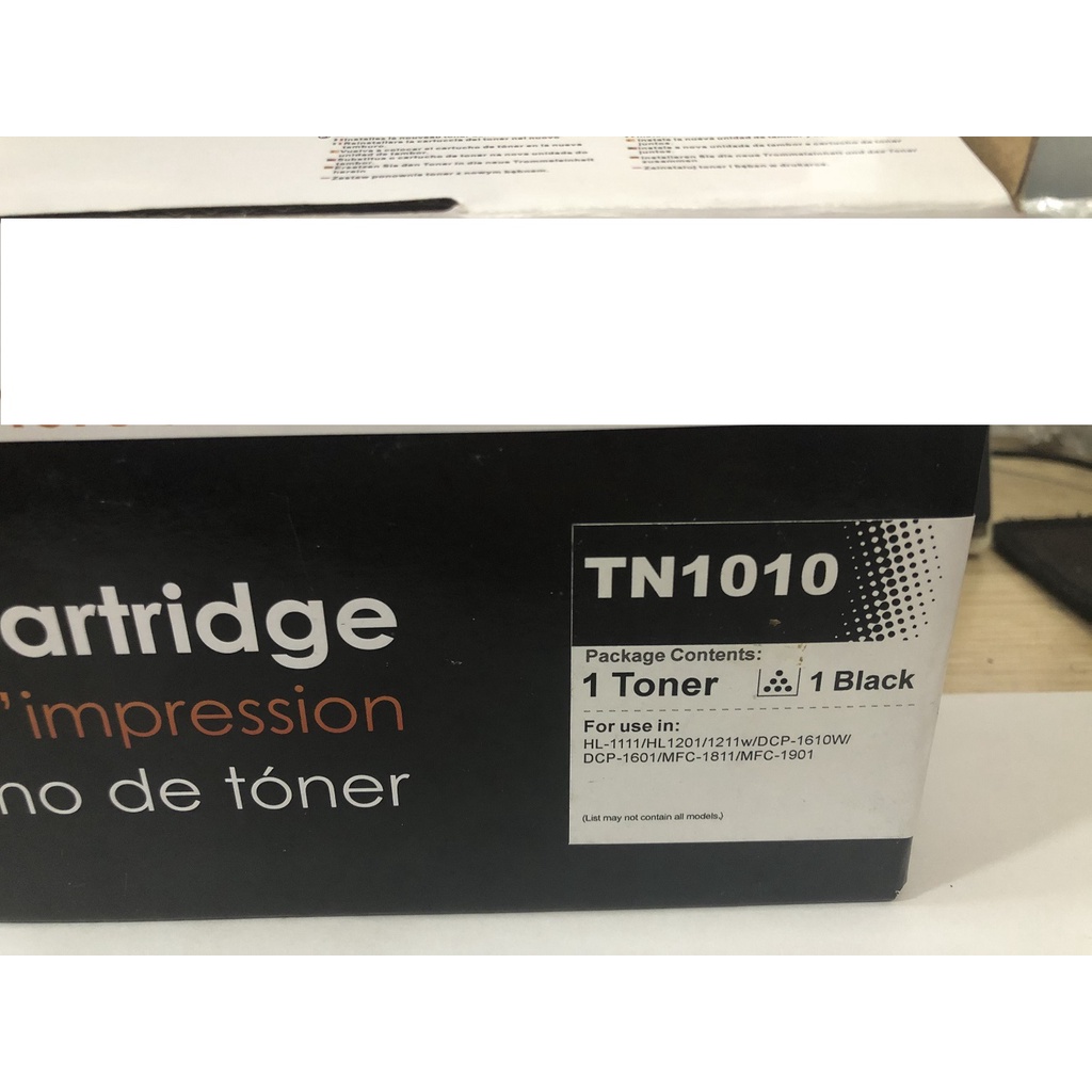 Hộp mực Brother TN 1010 1020 1035 1040 HL 1111/ HL 1201/ HL 1211W/ DCP 1510 DCP 1601 DCP 1616NW/ MFC 1811- TN1010 TN1020