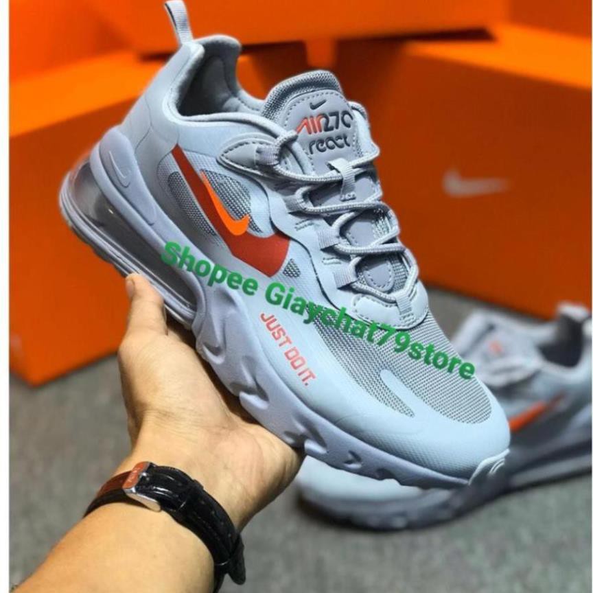 [Sale 3/3]GIÀY NIKE AIR MAX 270 REACT JUST DO IT CT2203-002 Men - Women [Full Box - Auth - Chính Hãng] -Ta1