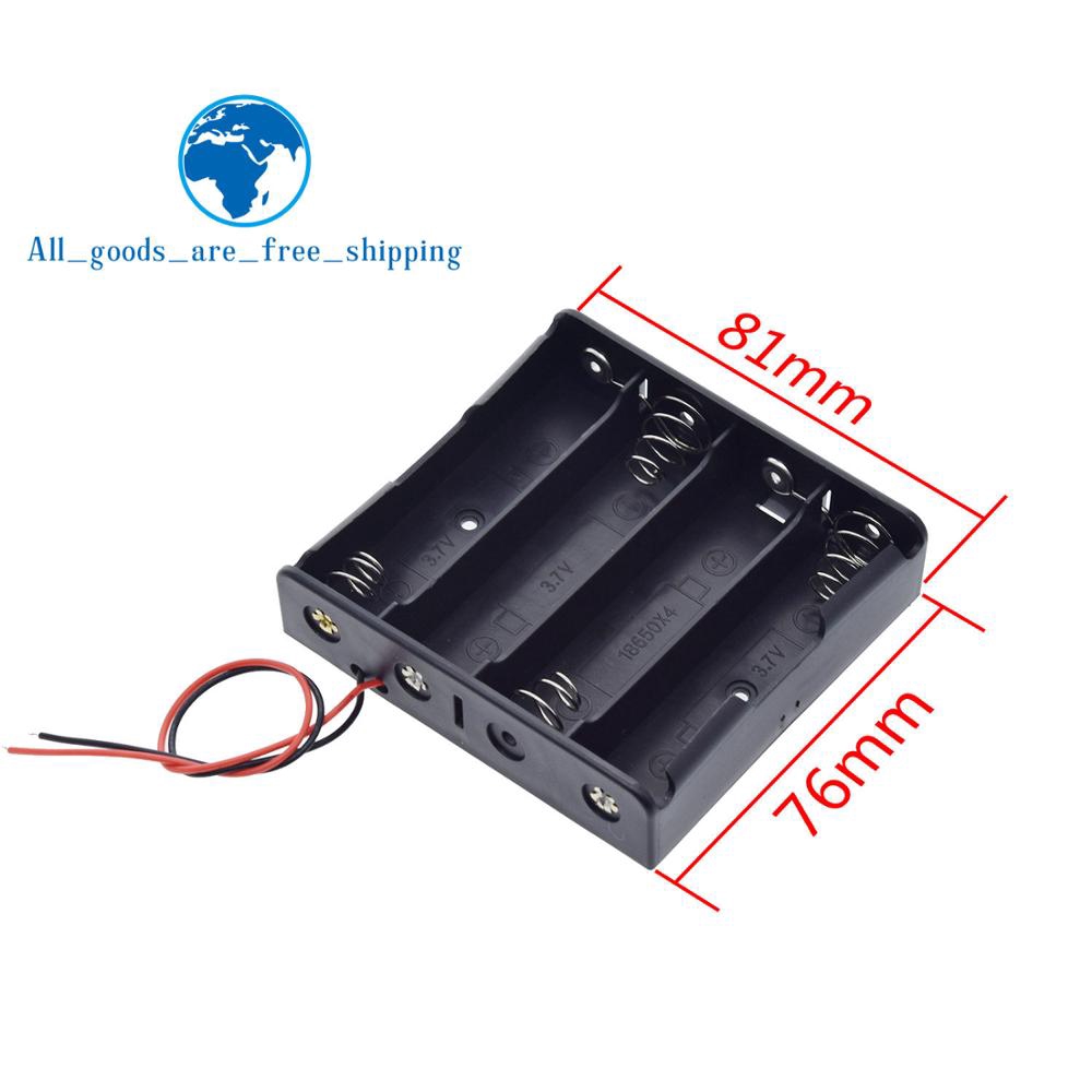 Hộp Nhựa Đựng Pin 1x 2x 3x 4x 18650 1 2 3 4 Pin Có Dây Nối
