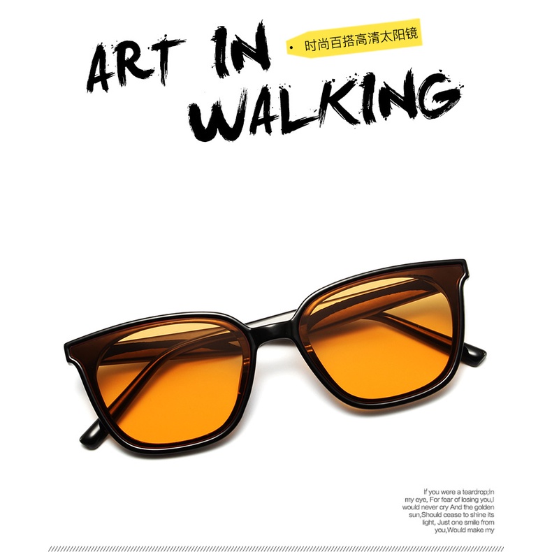 Kính mát gọng vuông thời trang Hàn Quốc retro dành cho nam và nữ