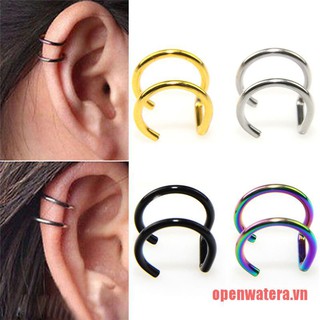 Set 2 Khuyên Tai / Mũi / Môi Hình Chữ U Thời Trang Cá Tính Dành Cho Cả Nam Và Nữ