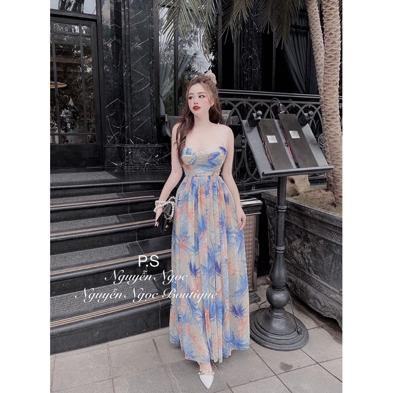 Váy maxi hoa cup ngực | BigBuy360 - bigbuy360.vn