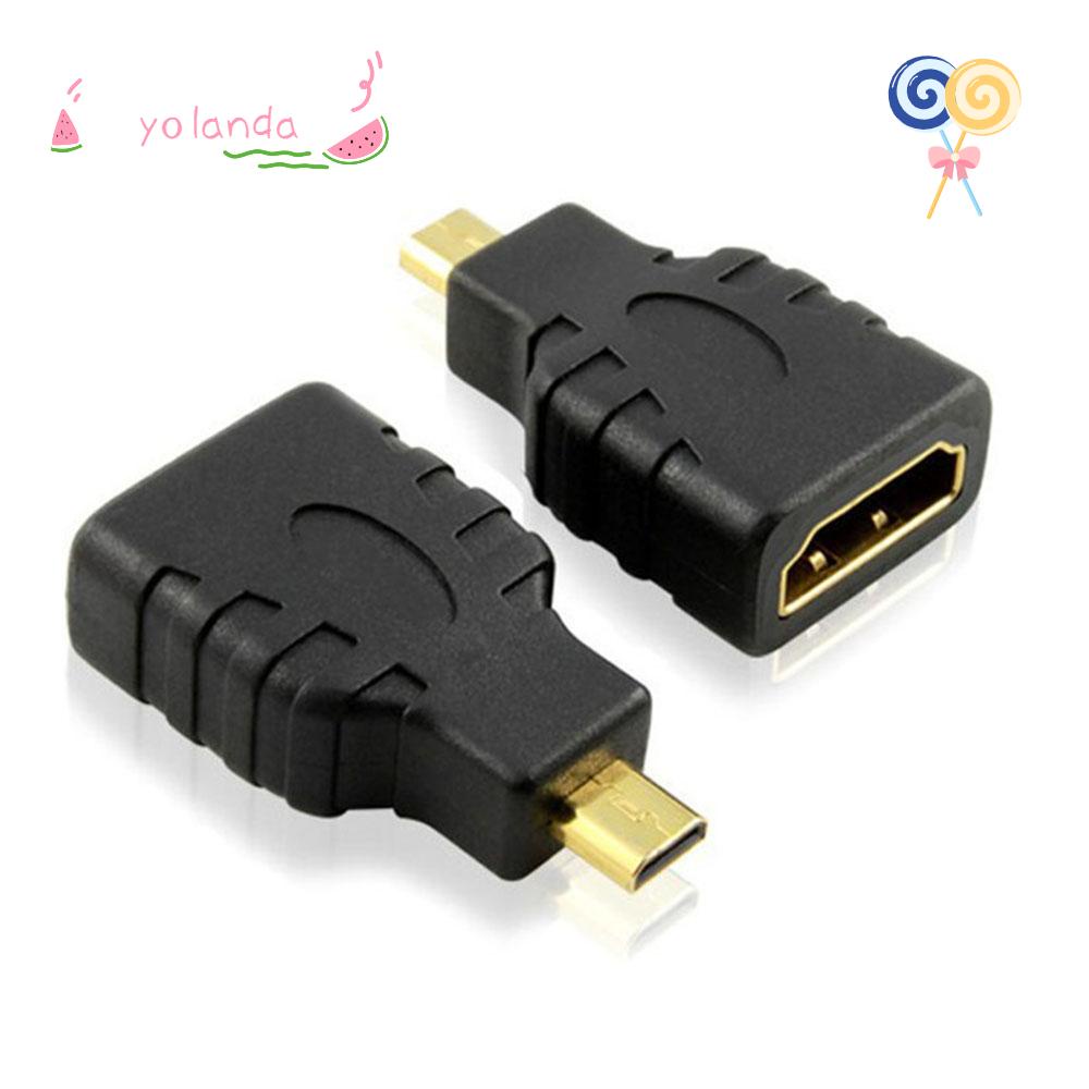 ☆Yola☆ Đầu Nối Chuyển Đổi Male Sang Female|Đầu Chuyển Đổi Micro HDMI Sang HDMI 1080P 1.4V