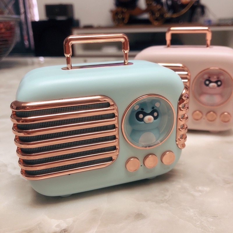 Loa Tivi mini DW02 | loa bluetooth tivi dễ thương âm trong thiết kế đẹp, pin bền