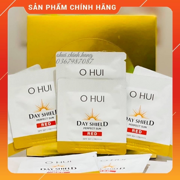 Combo 50 gói kem chống nắng ohui Red_Chống nắng OHUI Day Shield Perfect Sun Red SPF50+ / PA++++