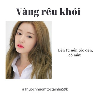 Thuốc Nhuộm Tóc màu vàng rêu khói