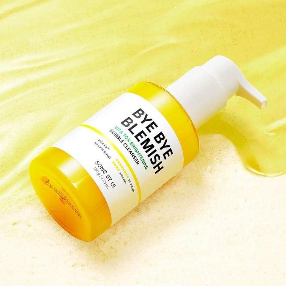 Sữa rửa mặt sủi bọt dưỡng sáng da Some By Mi Bye Bye Blemish Vita Tox Brightening Bubble Cleanser 120g