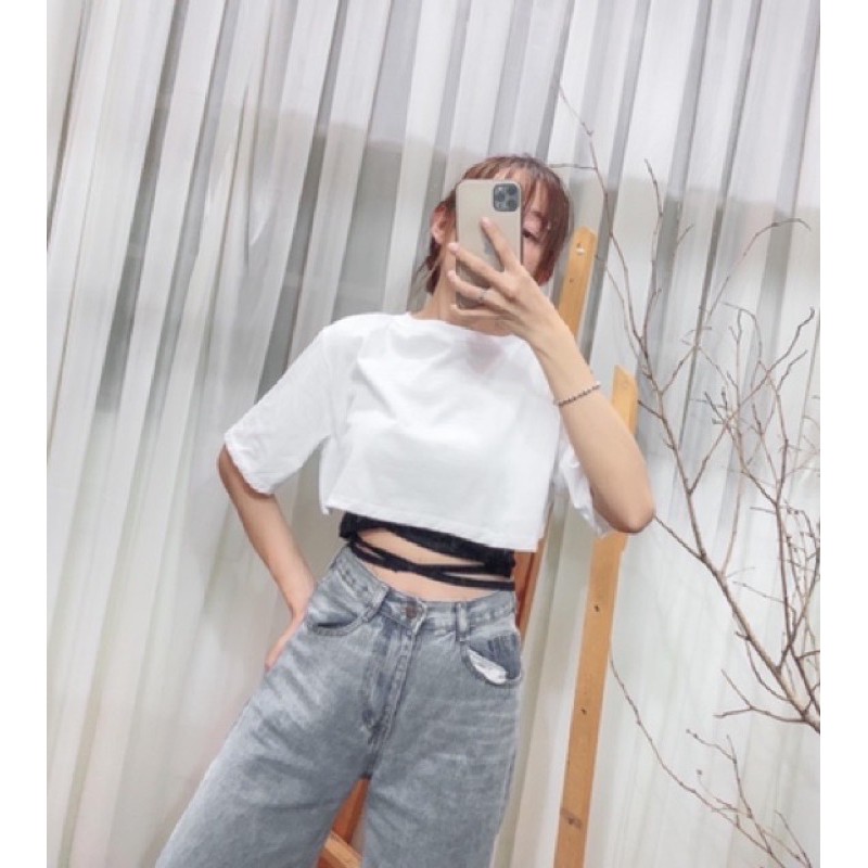 áo croptop kèm áo lót trong cột eo sexy