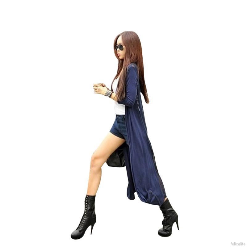 Áo khoác nữ dáng dài thời trang xinh xắn