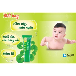 Yoosun rau má ngừa mụn, mát da, hăm tả em bé