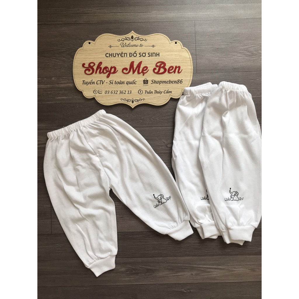 Quần dài màu trắng 100% cotton