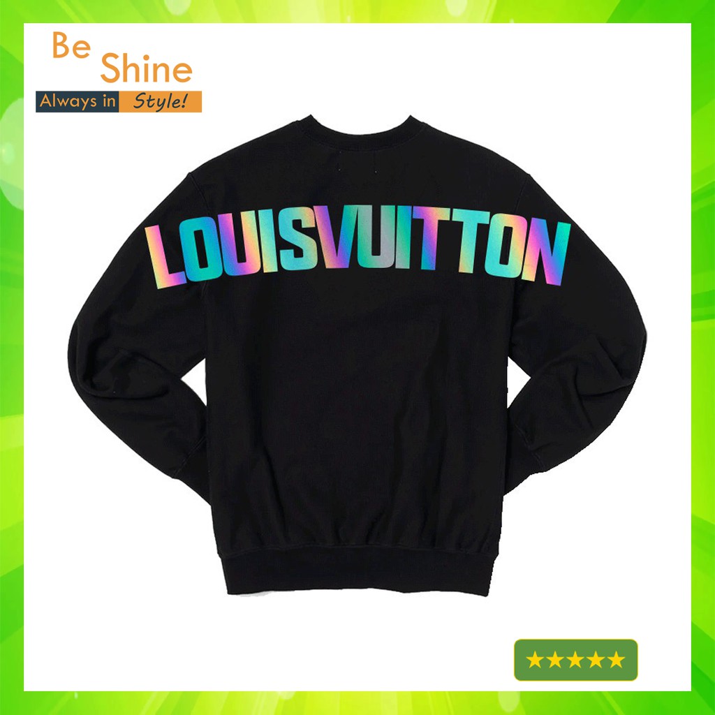 [FREESHIP💖ẢNH THẬT] Áo Sweater Phản Quang 7 màu In Chữ Louis Vuitton Áo Nỉ Nam Nữ Dài tay Unisex in hiệu ứng Hologram | BigBuy360 - bigbuy360.vn