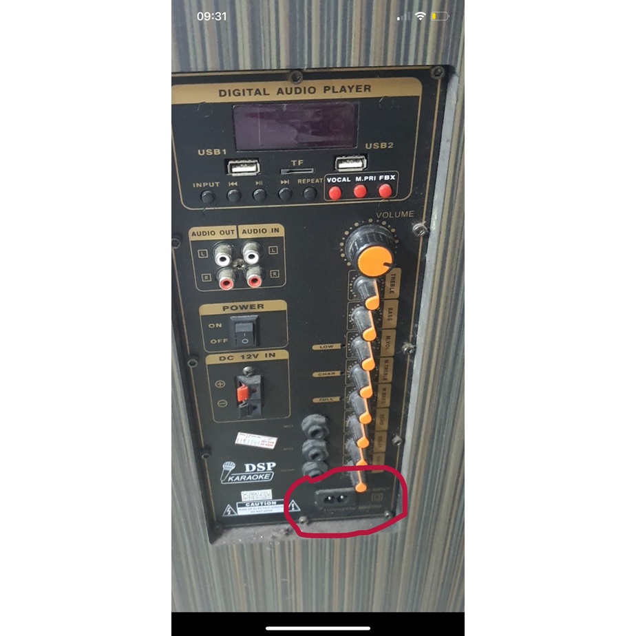 Dây Sạc Loa Kéo Di Động MBA DSP-15 bảo hành 12 tháng