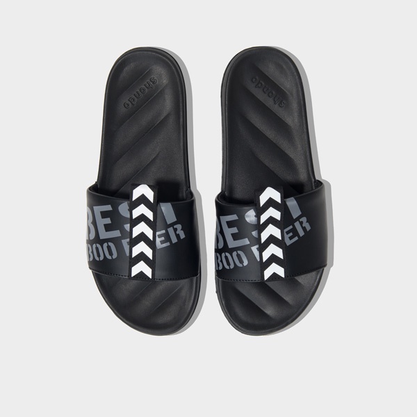 SHONDO | Dép Shondo Trendy II dù sọc mũi tên đen TRE1014