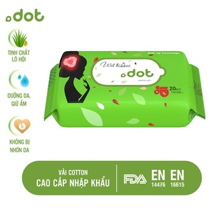 Khăn ướt vệ sinh chăm sóc da DOT 20 tờ/gói