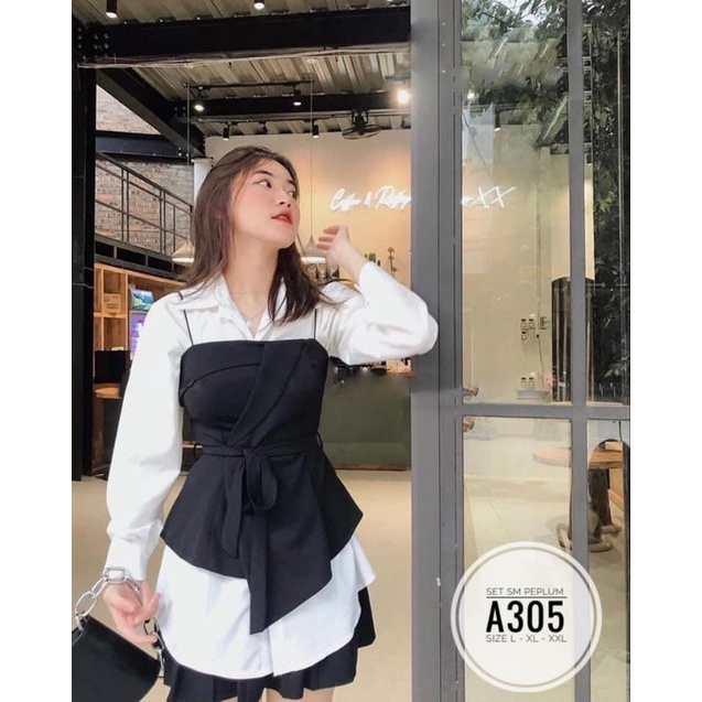 Set áo sơmi bigsize mặc được nhiều kiểu đi làm đi chơi điều được