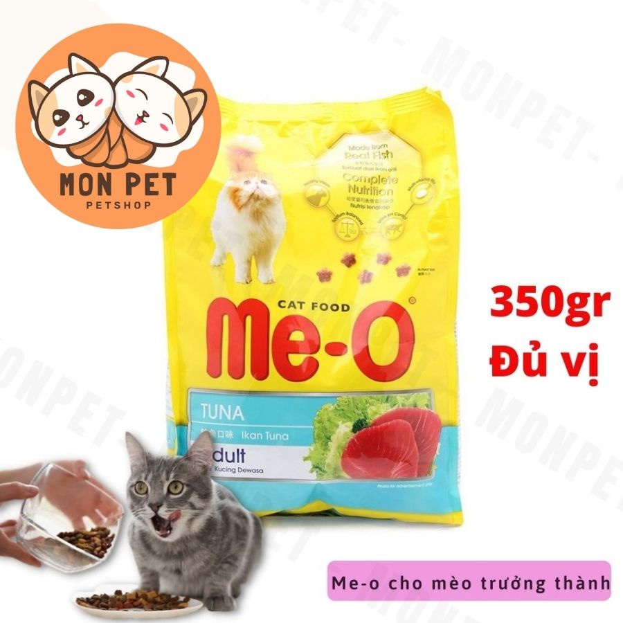 Me-o 350gr_Thức ăn hạt cho mèo trưởng thành Me-o Adult - thức ăn mèo giá rẻ- hạt mèo- hạt me-o 350g- Monpet