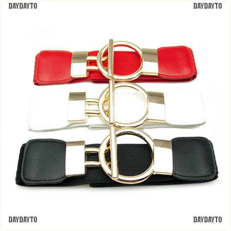 Thắt Lưng Co Giãn Bản Rộng Có Khóa Cài Cho Nữ Mặc Đầm