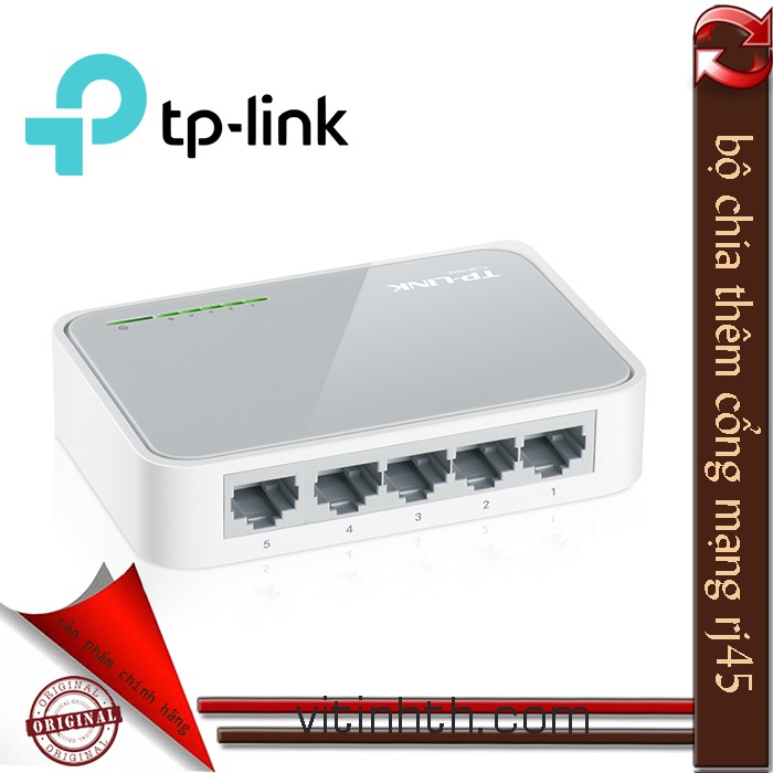 Bộ chia thêm cổng mạng chính hãng TP-LINK SF1005D 5 ports- THComputer Q11