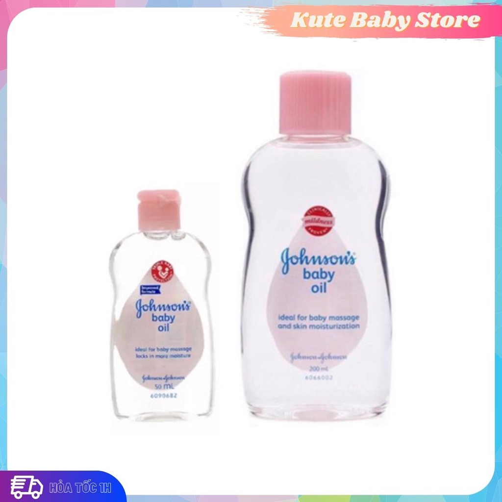 Dầu massage cho trẻ sơ sinh Johnson Baby 50ml - 200ml