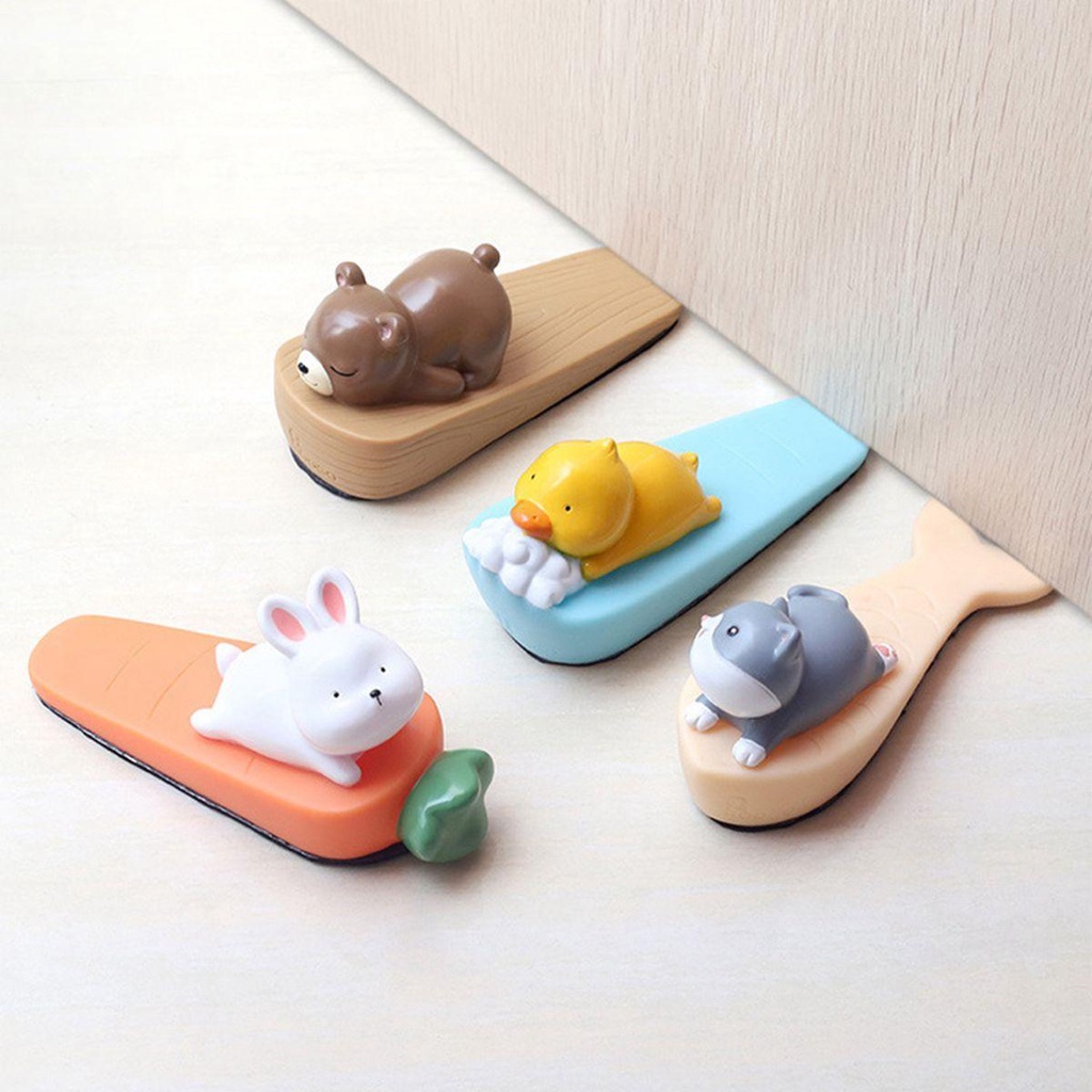 ELEGANT Miếng Chặn Cửa Chống Trượt Hình Động Vật Dễ Thương