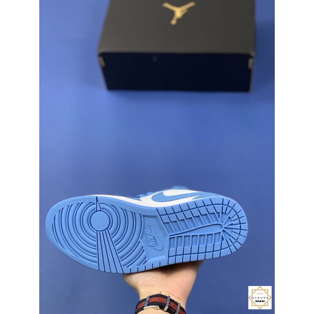 [FREESHIP+FULLBOX] Giày Thể Thao Sneakers AIR JORDAN 1 Low SB UNC Cổ Thấp Màu Xanh Trắng Clever Man Store