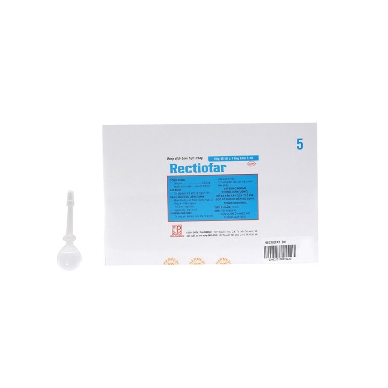 Rectiofa Bơm trực tràng táo bón