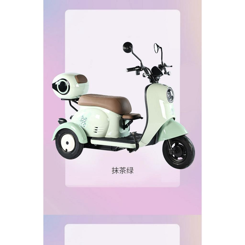 Xe điện ba bánh mới của Đức gia đình nhỏ xe tay ga nữ và trẻ em thời trang nữ xe ba bánh