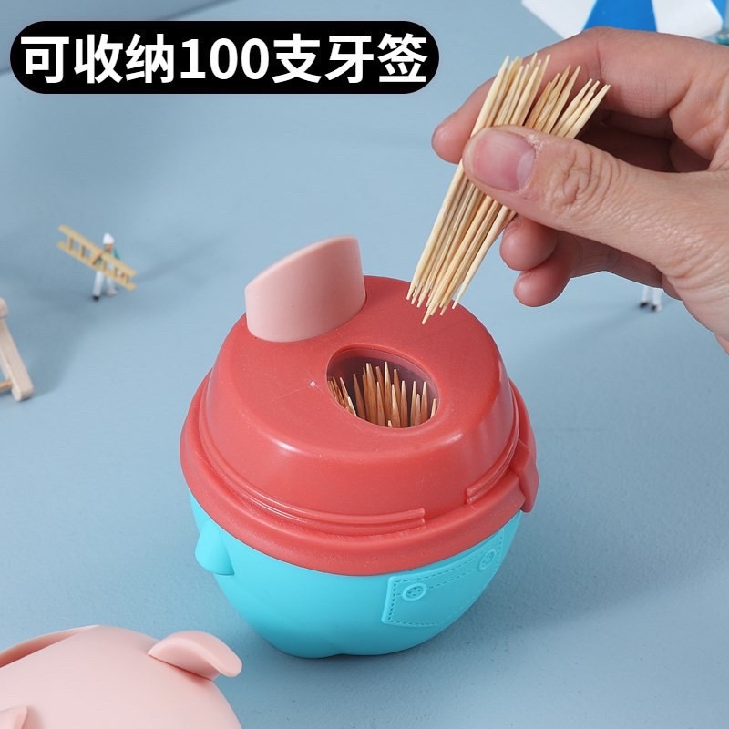 PVN32892 Hộp Đựng Tăm Xỉa Răng Hình Heo Xinh Xắn