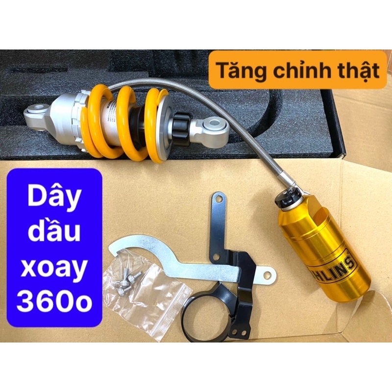 Phuộc giảm sóc thụt Ohlins Exciter 135 150 155 nhún cực êm, tăng chỉnh được chiều dài và độ êm - Bình có sẵn dầu