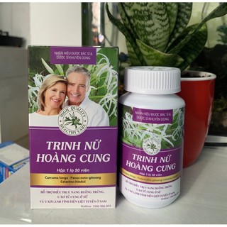 Trinh Nữ Hoàng Cung Hỗ trợ điều trị u xơ tử cung, u nang buồng trứng, u xơ tuyến tiền liệt hộp 50 viên