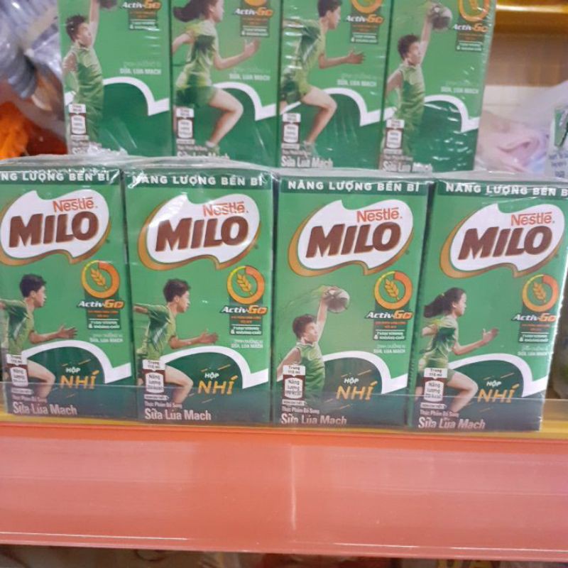 sữa tươi milo lúa mạch lốc 4 hộp 110ml