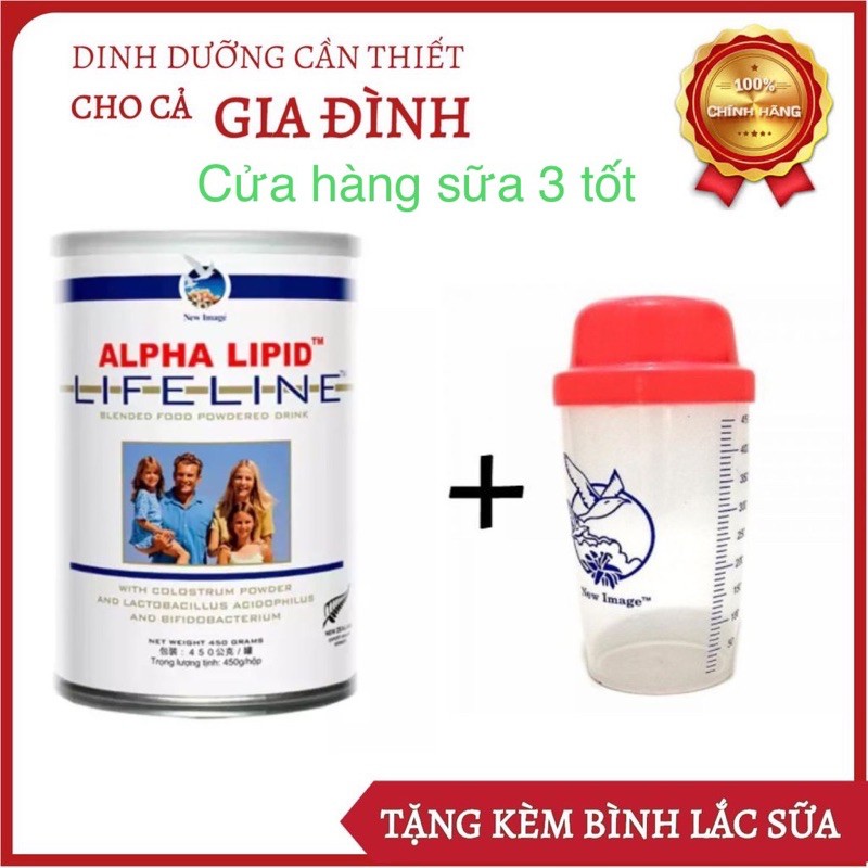 Sữa Non AlphaLipid Lifeline 450g từ New Zealand - TPCN360