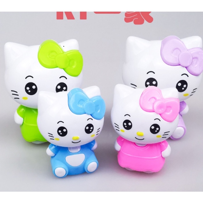 Túi 4 mèo kitty trang trí bánh kem, đồ chơi mèo kitty, topper cake