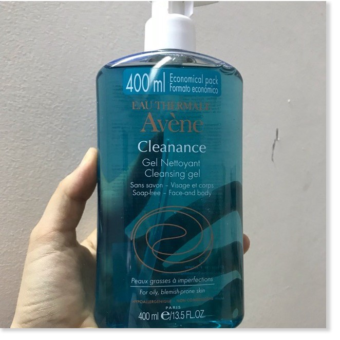 [Mã giảm giá mỹ phẩm chính hãng] Avene Cleanance Gel Nettoyant - Sữa Rửa Mặt Dạng Gel Cho Da Nhạy Cảm 400ml