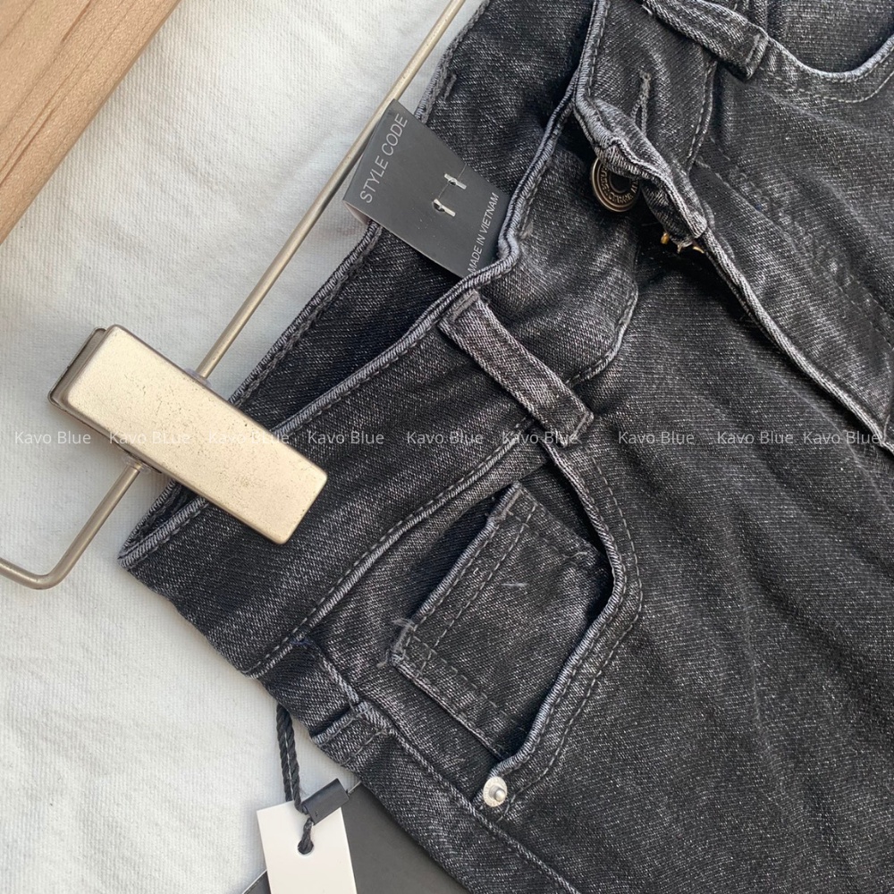 Quần Bò Nữ KAVO BLUE Dáng Boy Co Giãn 4 Chiều Dày Dặn BY920-19