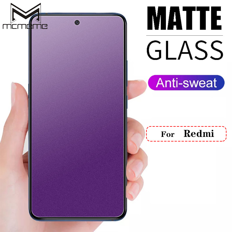 Kính cường lực chống dấu vân tay chống ánh sáng xanh cho Xiaomi Redmi 9 9T 8 7 Note 9 9s 8 7 Pro 9A 9C 8A