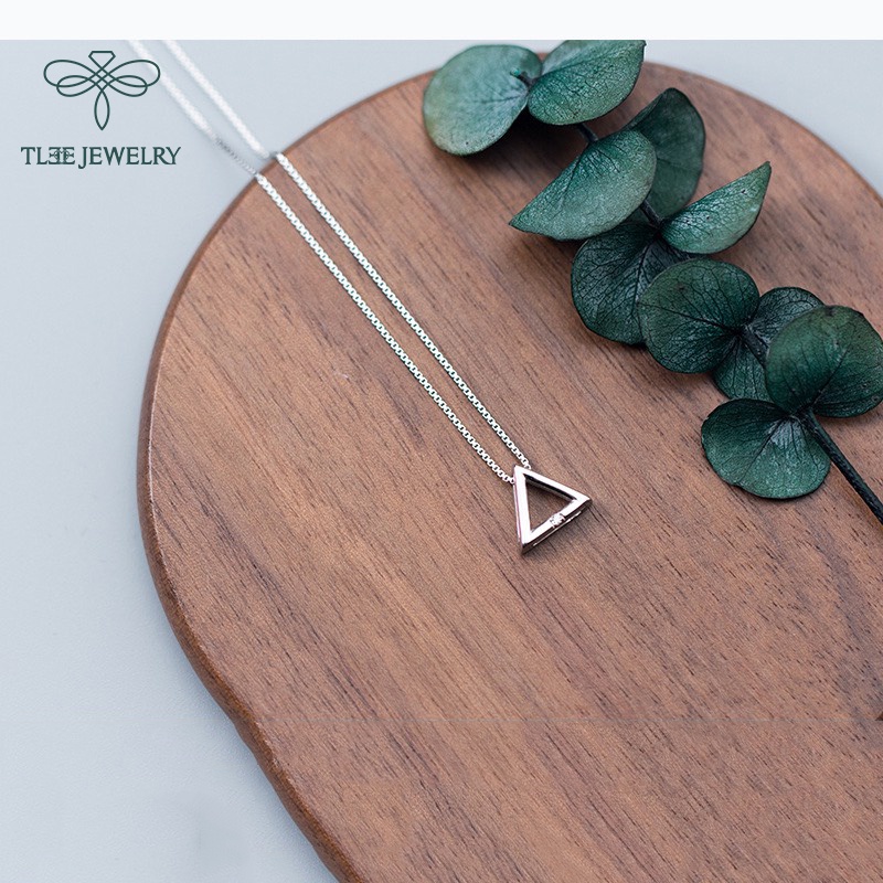Dây chuyền bạc nữ TLEE hình khối tam giác basic TleeJewelry D0113