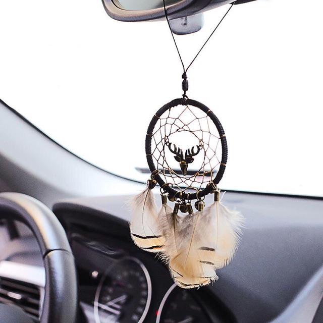 Dreamcatcher gắn lông vũ trang trí