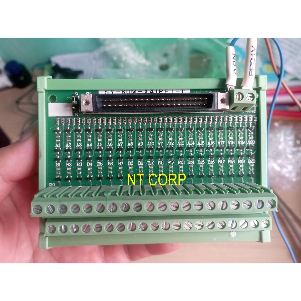 Cầu đấu 40P PCN-4F40 và SY-80M-X41P-L tương thích với mô đun mở rộng QX41, QY41P, QX42, QY42P, QD75 dòng Q Mitsubishi