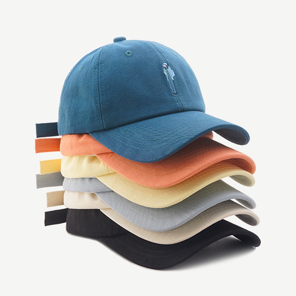 Mũ Lưỡi Trai Chống Nắng Thêu Họa Tiết Hoạt Hình 6 Màu Phong Cách Hàn Quốc