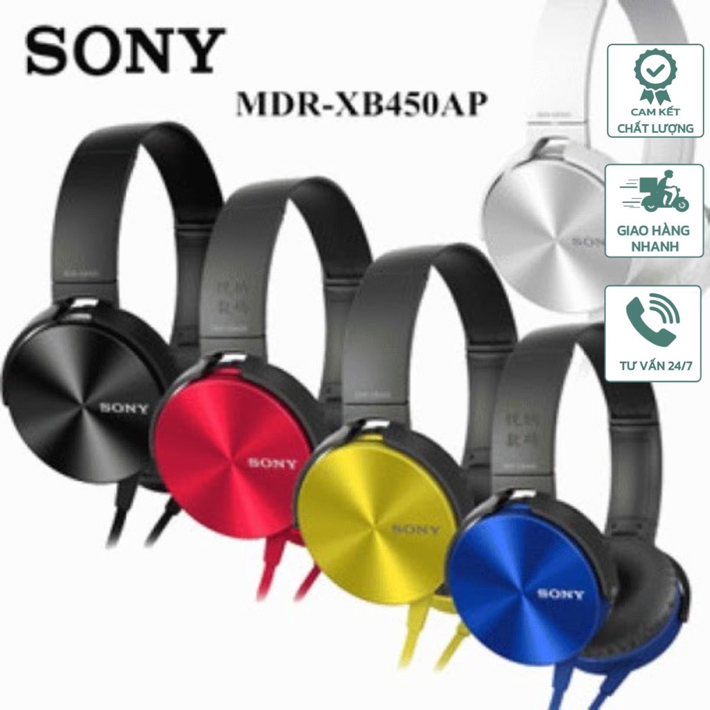 ⚡️SIÊU RẺ⚡️ Tai Nghe Sony MDR -XB450AP Extra Bass Âm Thanh Cực Hay - Thiết Kế Cực Đẹp - Chất Lượng