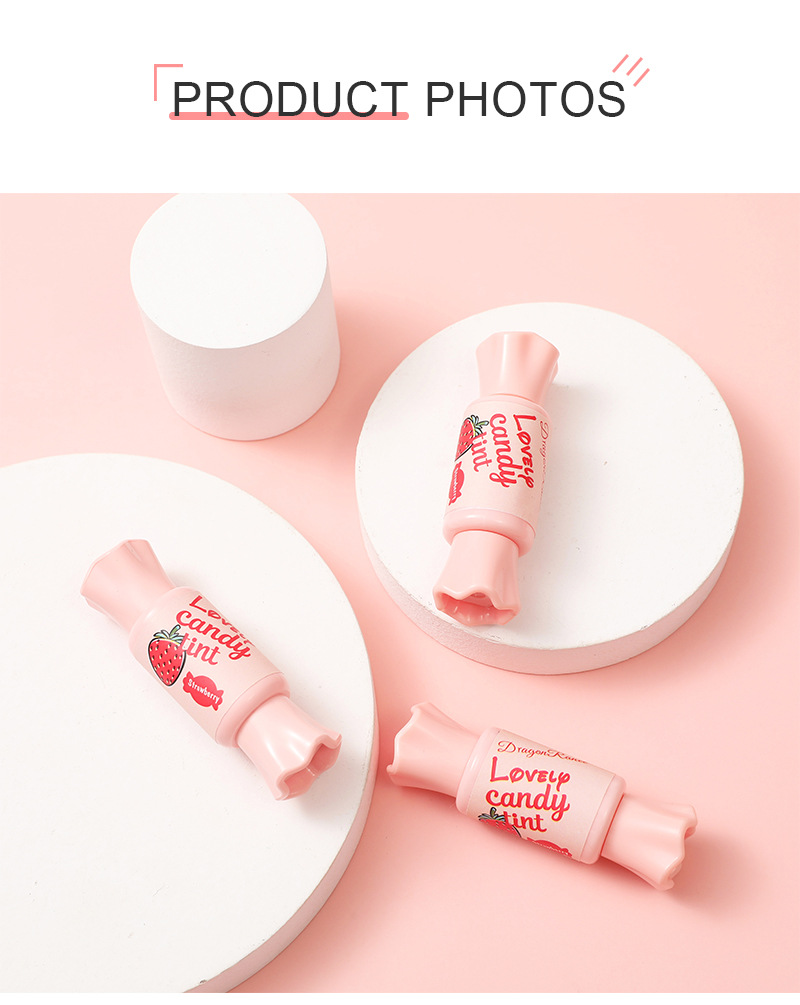(Hàng Mới Về) Son Tint Chống Nước Thiết Kế Vỏ Son Hình Viên Kẹo Xinh Xắn | BigBuy360 - bigbuy360.vn